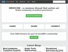 Tablet Screenshot of doctors.meramd.com